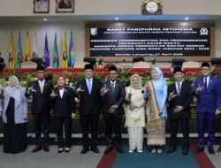 DPRD Lampung Lantik Dua Anggota PAW Sisa Masa Jabatan 2024 – 2029