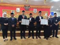 Rapat Paripurna DPRD Lampung Selatan Penetapan Bupati Dan Wakil Bupati Terpilih